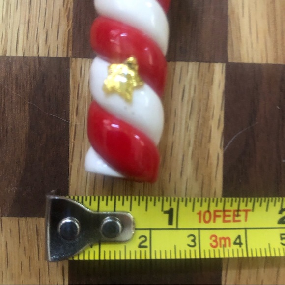 Beautiful Candle Cane Set of 3 Bundle with a Santa , a reindeer & a teddy bear - Picture 10 of 11